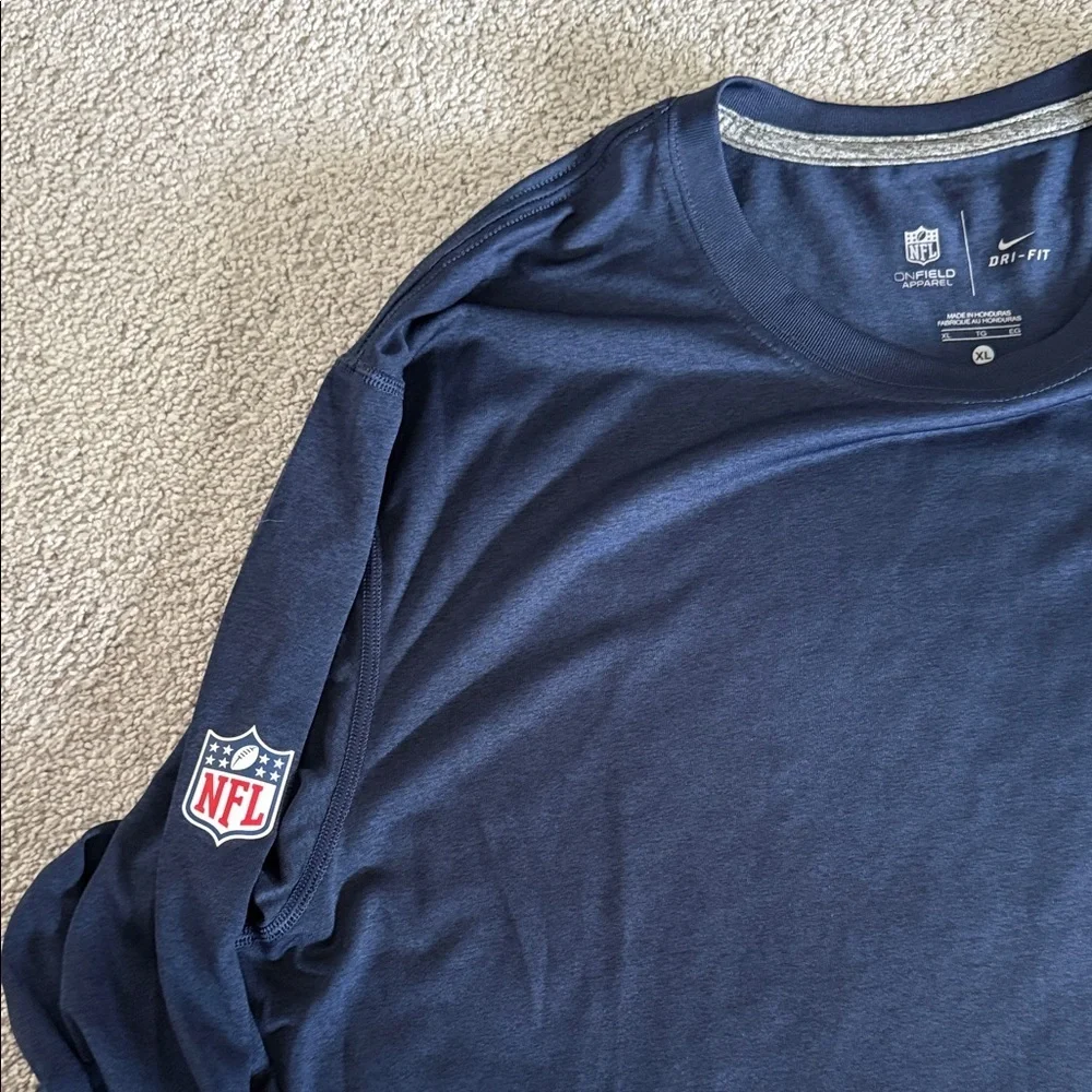 Nike Navy Long Sleeve Shirt with Star Emblem